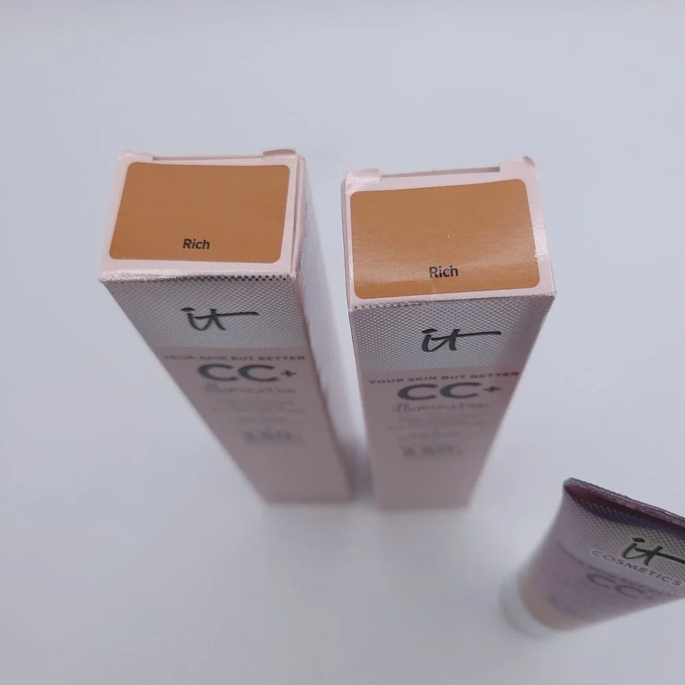 2 x It Cosmetics Your Skin But Better CC Foundation SPF 50 Rich Tone Exp 12/2023